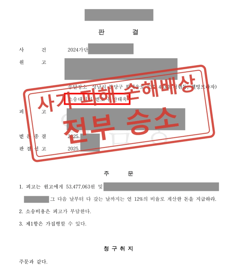물품대금 사기, 개인회생 시도한 채무자 상대 손해배상 전부 승소 사례 — 결정문